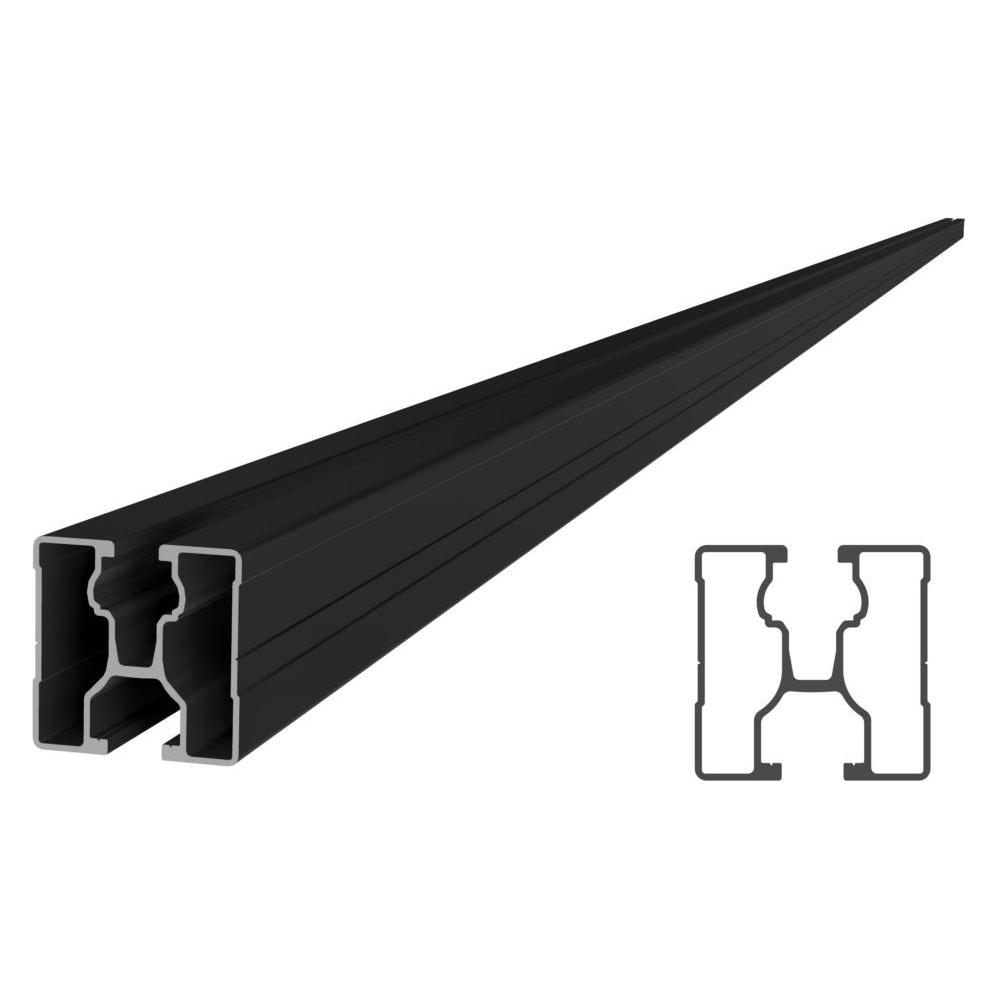 Slrack Modultragprofil RAIL 40-4750mm, schwarz eloxiert (Solaranlage Montagematerial) (86140-4750)
