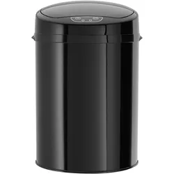 Echtwerk Sensor Mülleimer 9,0 l schwarz, Abfalleimer, Schwarz
