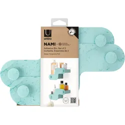 umbra Duschbehälter zum Kleben Nami 2er Pack - türkis