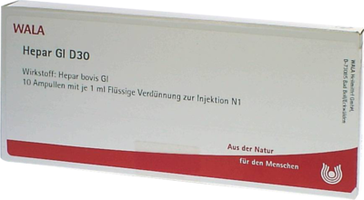 WALA Heilmittel GmbH HEPAR GL D 30 Ampullen 10X1 ml 02829932
