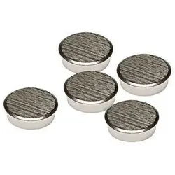 Franken Kraftmagnet HM30CR/5 rund 30mm silber 5 St./Pack.