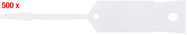 Portes-clés KS Tools blanc 500 pièces (500.8018)
