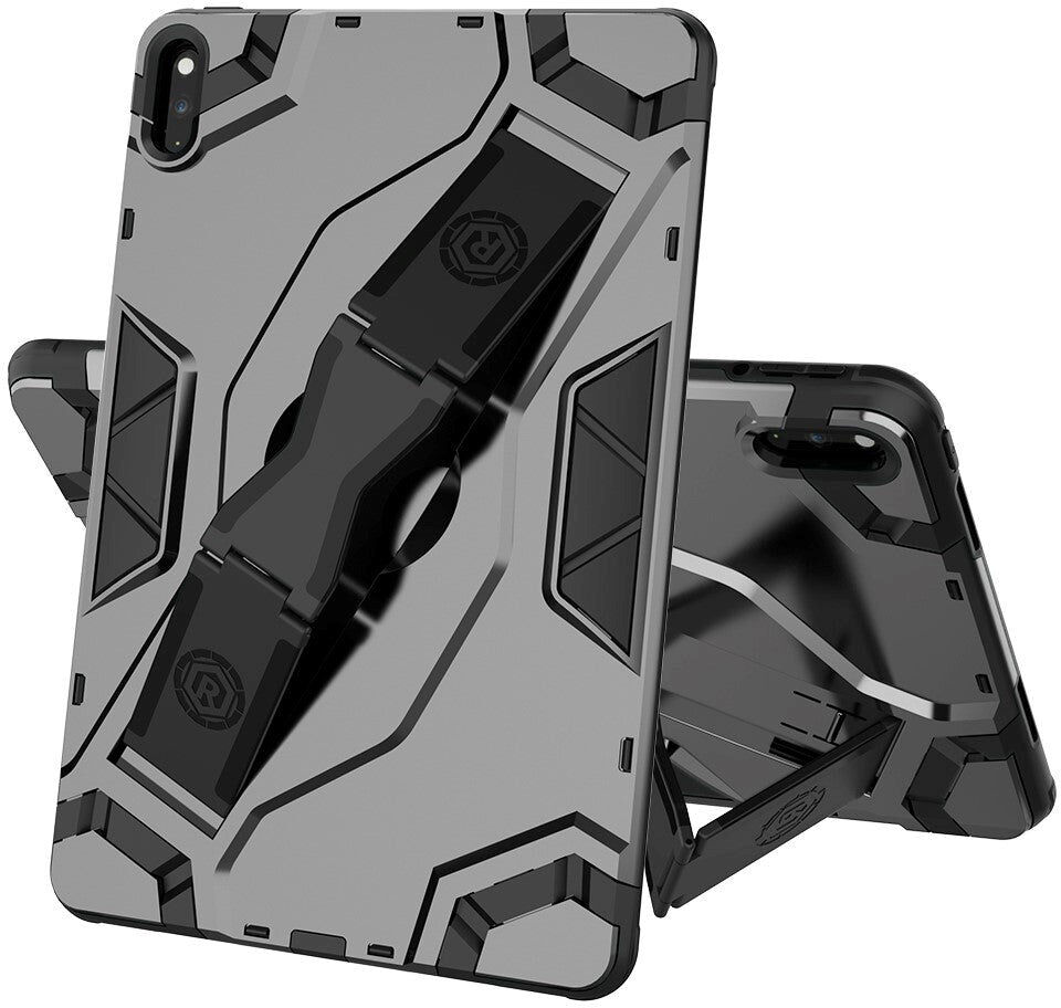 TABLETCOVERS.DK Huawei MatePad 10.4" Shield Style Håndværker Cover m. Fod - Grå
