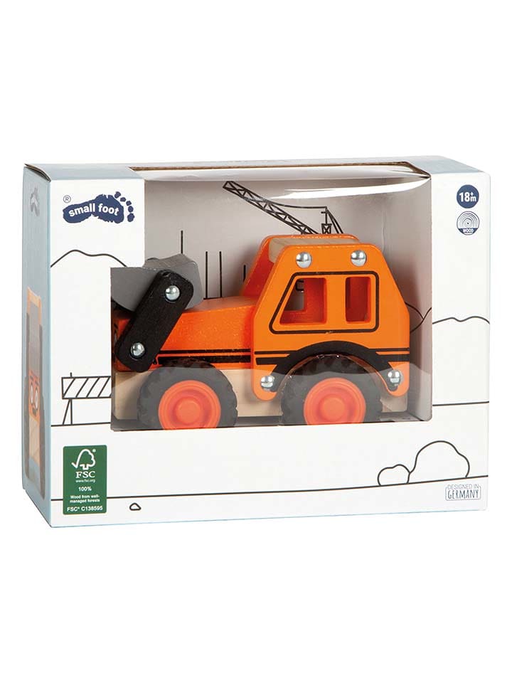 small foot Bagger in Orange - ab 18 Monaten - onesize