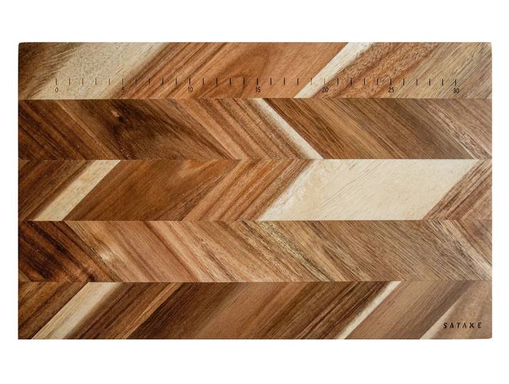 Satake Satake Planche à découper avec mesures 35,5x23,5 cm Acacia