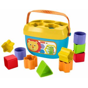 Fisher-Price Motorikspielzeug FFC84, Babys erste, Bausteine, Steckspiel aus Kunststoff, ab 6 Monate