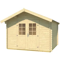 Weka Gartenhaus 209 - 28 mm-Gartenhaus 209 - 300 x 300 cm (Gr. 3) - 50 % Rabatt auf Dacheindeckung