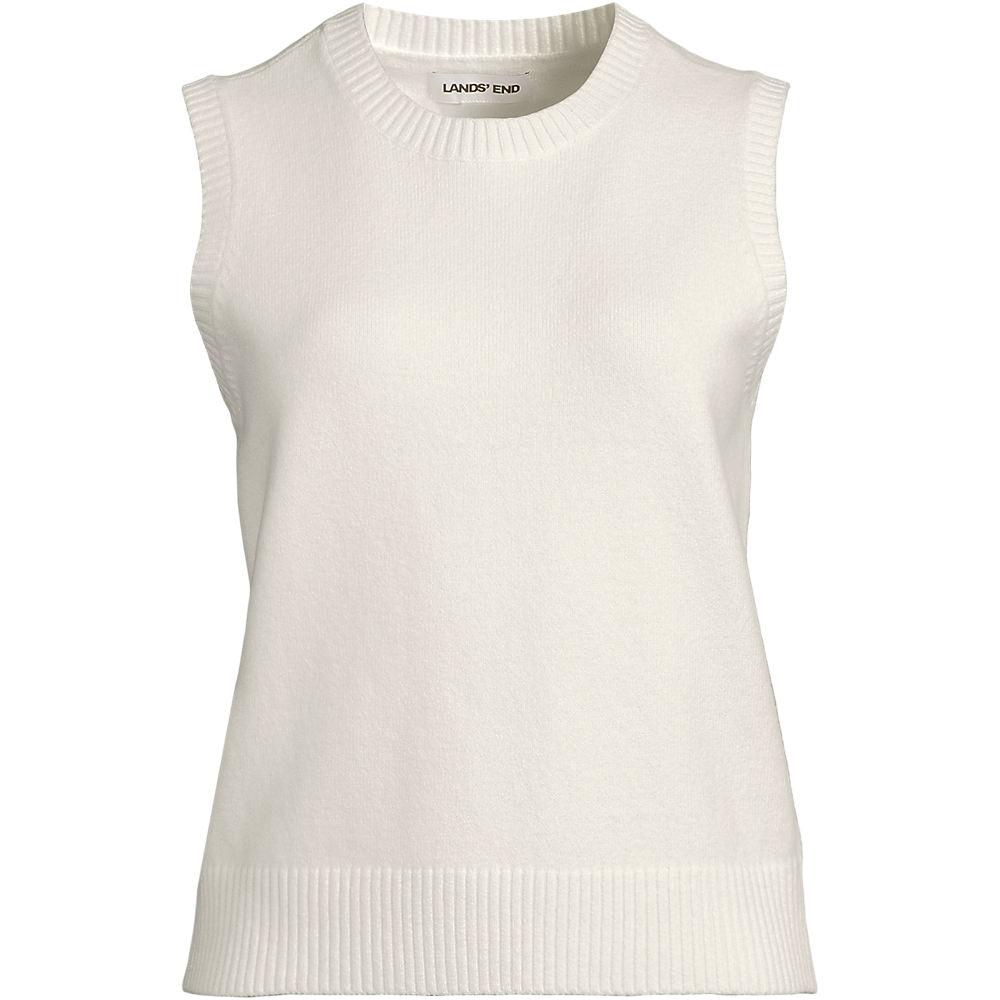 CashTouch Pullunder, Damen, size: regular, Elfenbein, Baumwoll-Mischung/Polyester-Mischung/Nylon-Mischung, by Lands' End