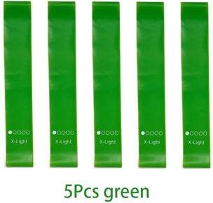 Uplifted Goods Progressive Tension Resistance Training System 5pcs Green