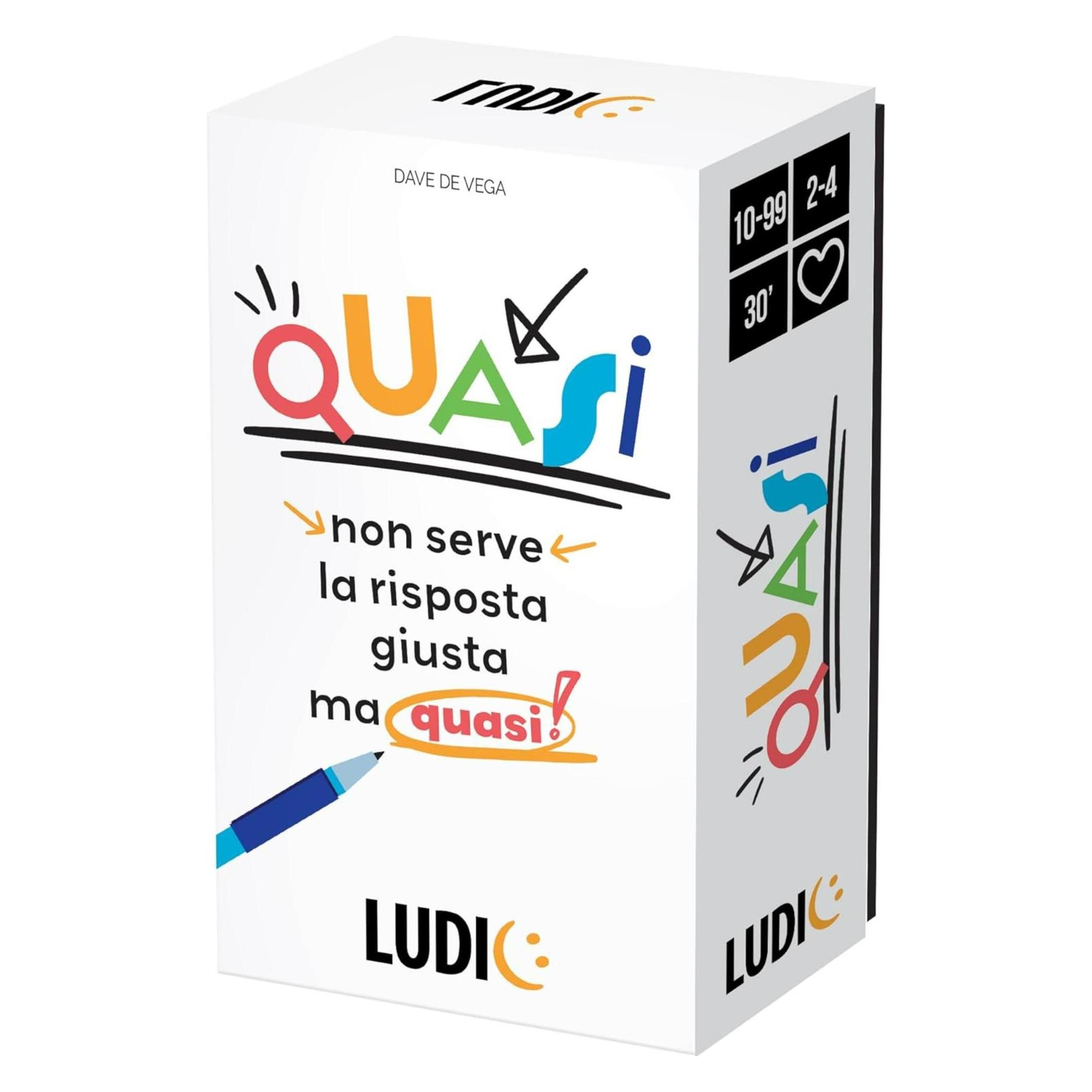 Headup Games Ludic Almost No Need the Right Answer ... But Almost! IT59995 Family Society Game for 2-4 Players Made (Deutsch, Englisch, 2 - 4 Spieler) (52912087)