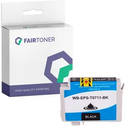 Kompatibel für Epson Stylus DX 4050 (C13T07114012 / T0711) Druckerpatrone Schwarz