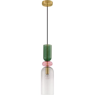 NOVA LUCE Hängeleuchten "MURANO", grün, 1, Ø 10,8cm H: 198cm, 1 Stk., Leuchten, Ohne Beleuchtung