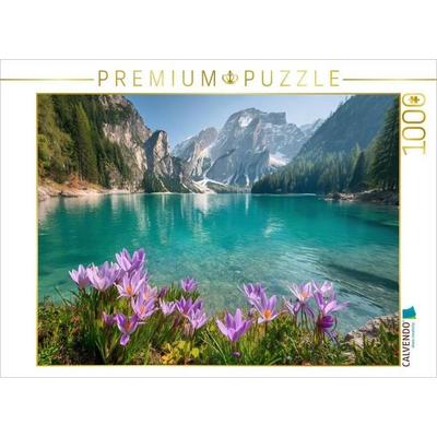 CALVENDO Puzzle Pragser Wildsee Italien | 1000 Teile Lege-Größe 64x48cm Foto-Puzzle für glückliche Stunden