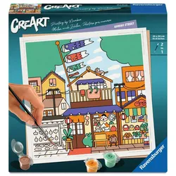 Ravensburger CreArt, Malen nach Zahlen Adults Trend - Kawaii Straße