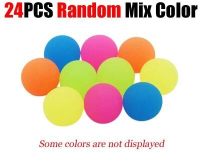 Uplifted Finds High Elasticity Solid Color Bouncing Toy Balls (Multi Pack) 24 Pcs Random Color
