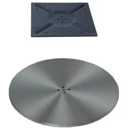 Werkstarck, Tischbeine + Tischgestell, Boden- und Anschraubplatten für Tischsäulen