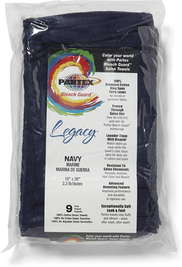 Partex Bleach Guard Navy Cotton Towels