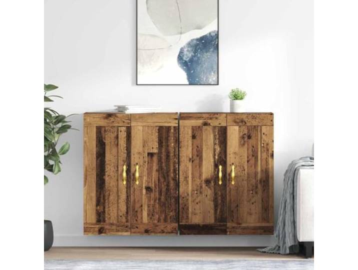 HEFZGDB Wandschrank als Sideboard-Aufsatz für Highboard, 2 praktische Wandschränke mit glatter Oberfläche für zusätzlichen Stauraum, Moderne Hängeschränke zur Wandmontage aus Holzwerkstoff