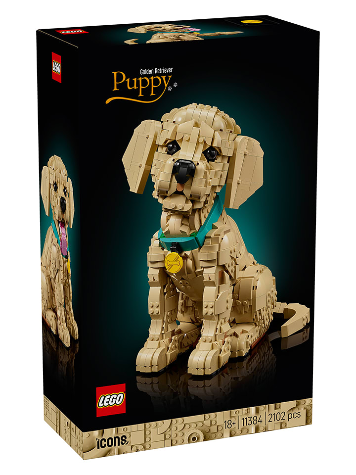 LEGO® Icons: Golden Retriever Welpe - ab 18 Jahren - onesize
