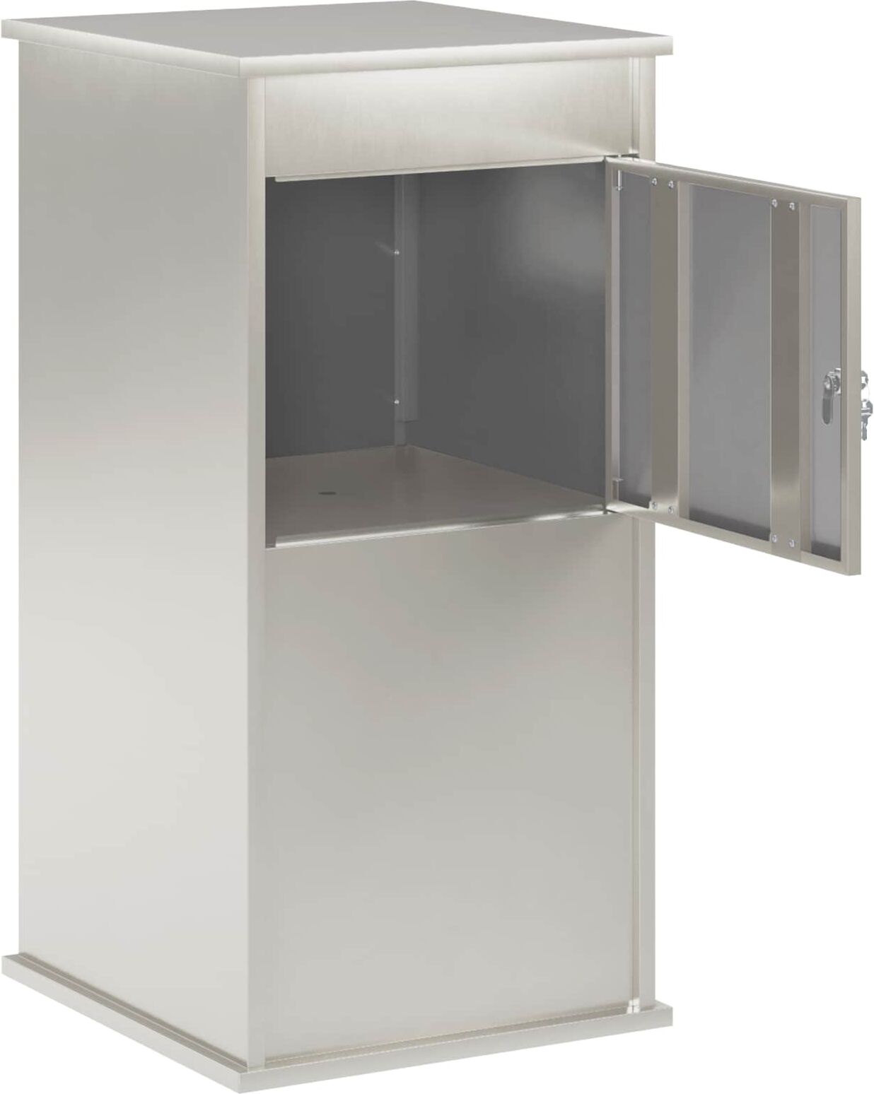 vidaXL boîte aux lettres Argenté 50 x 52 x 100 cm Acier inoxydable