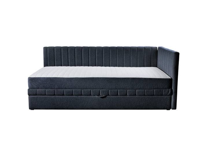 Mid.you Schlafsofa Roma, Schwarz, Kunststoff, 3-Sitzer, 212x83x99 cm, Armteil rechts, Wohnzimmer, Sofas & Couches, Schlafsofas, Schlafsofas mit Bettkasten