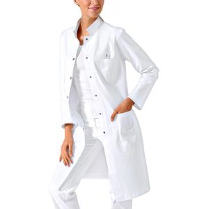 CLINIC-DRESS Arbeitskittel Just Strong, Damen, weiß, lange Ärmel, Größe 40