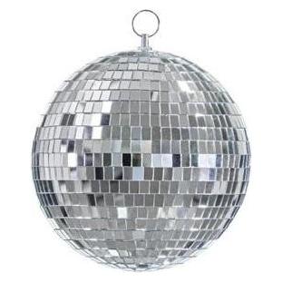 Partydeco Discokugel silbern Medium - Hängedekoration (1 Stk.) (kds1-20)