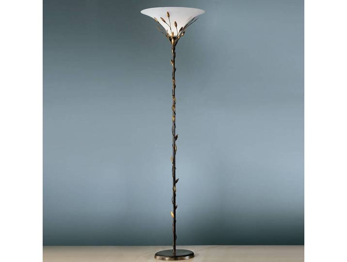 Kögl Stehlampe Campana, dimmbar, braun / rost, für Wohn- / Esszimmer, Metall, Landhaus / Rustikal, Stehlampe