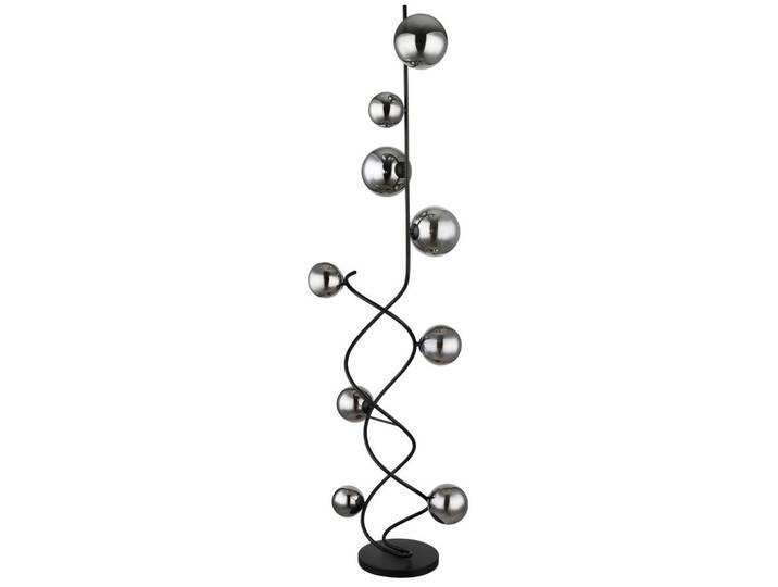 Globo Led-Stehleuchte, Schwarz, Glas, 40x162x42.5 cm, CE, Fussschalter, Lampen & Leuchten, Innenbeleuchtung, Stehlampen, Stehlampen