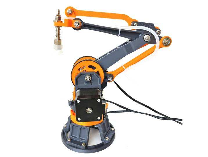 Bras de Robot pas à pas à 4 axes, bras d'impression 3D de haute précision pour Arduino CNC, Kit de bricolage avec Robot Programmable à ventouse