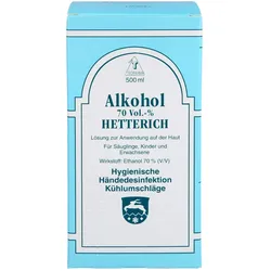 Teofarma, Wundversorgung, ALKOHOL 70 VOL % HETTERICH, 500 ml LOE (500 ml)