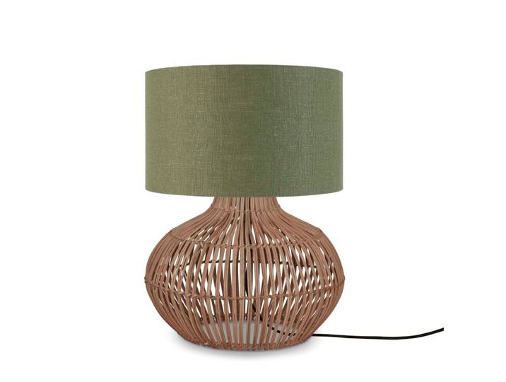 Lampe de table textile vert ø32cm