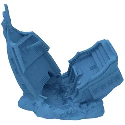 Feldherr Fates End Würfelturm Pirat himmelblau 3D-gedruckt (Kunststoff)