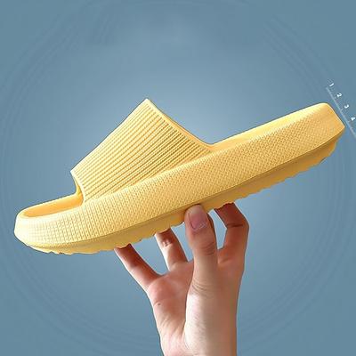 Hausschuhe für Damen, Plateau-Hausschuhe, Sommer, Strand, Eva, weiche Sohle, Slide-Sandalen, Freizeit, Herren, Damen, Innenbad, rutschfeste Schuhe, Hausschuhe