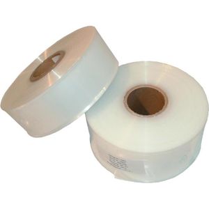 dm-folien Schlauchfolie 750mm x 400m, transparent, aus LDPE Folie, Stärke 50my
