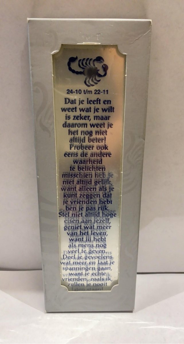 Gedicht spiegel sterrenbeeld Schorpioen voor volwassenen