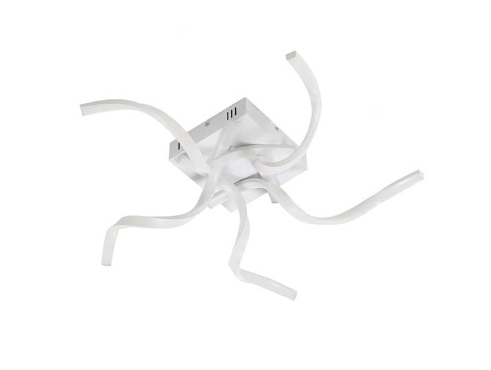 Plafonnier en fer aluminium blanc 65x65x14cm led 48w