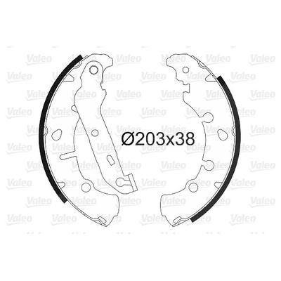 Valeo Bremsbackensatz [Hersteller-Nr. 562772] für Ford, Mazda