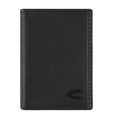 Kartenetui CAMEL ACTIVE "Atlanta", Damen, schwarz, Leder, clean, gepflegt, unifarben, Kleinlederwaren, aus besonders weichem Leder mit RFID Schutz