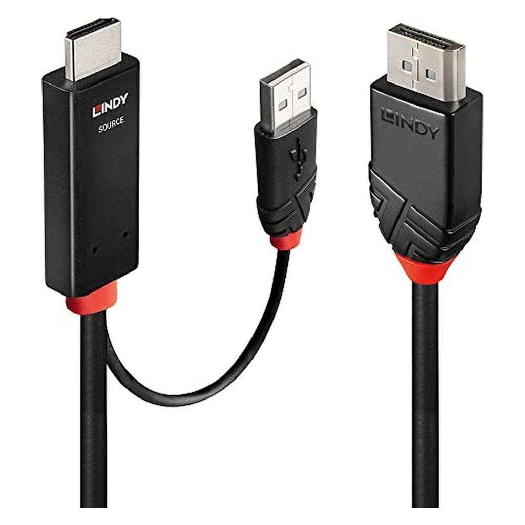 Lindy HDMI an DisplayPort Adapterkabel (2 m) (41499)