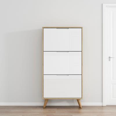 Schuhschrank OTTO HOME "Lund", weiß (eichefarben, weiß), B:62cm H:125cm T:24cm, FSC-zertifizierter Holzwerkstoff, Schränke, Schuhschrank, FSC-zertifiziertem Holz, ABS-Kanten, Breite 62 cm