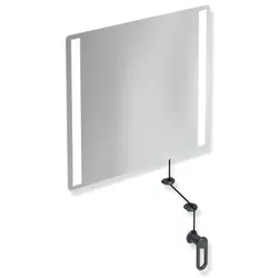 Hewi 801 Kipp-Lichtspiegel LED 801.01.40092 600x540x6mm, anthrazitgrau