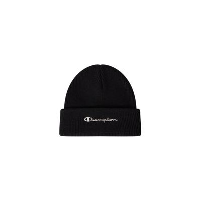 Beanie CHAMPION "Everyday Beanie UNISEX", Damen, schwarz (nbk), Obermaterial: 100% Baumwolle, Mützen Beanie, aus Baumwolle, One Size