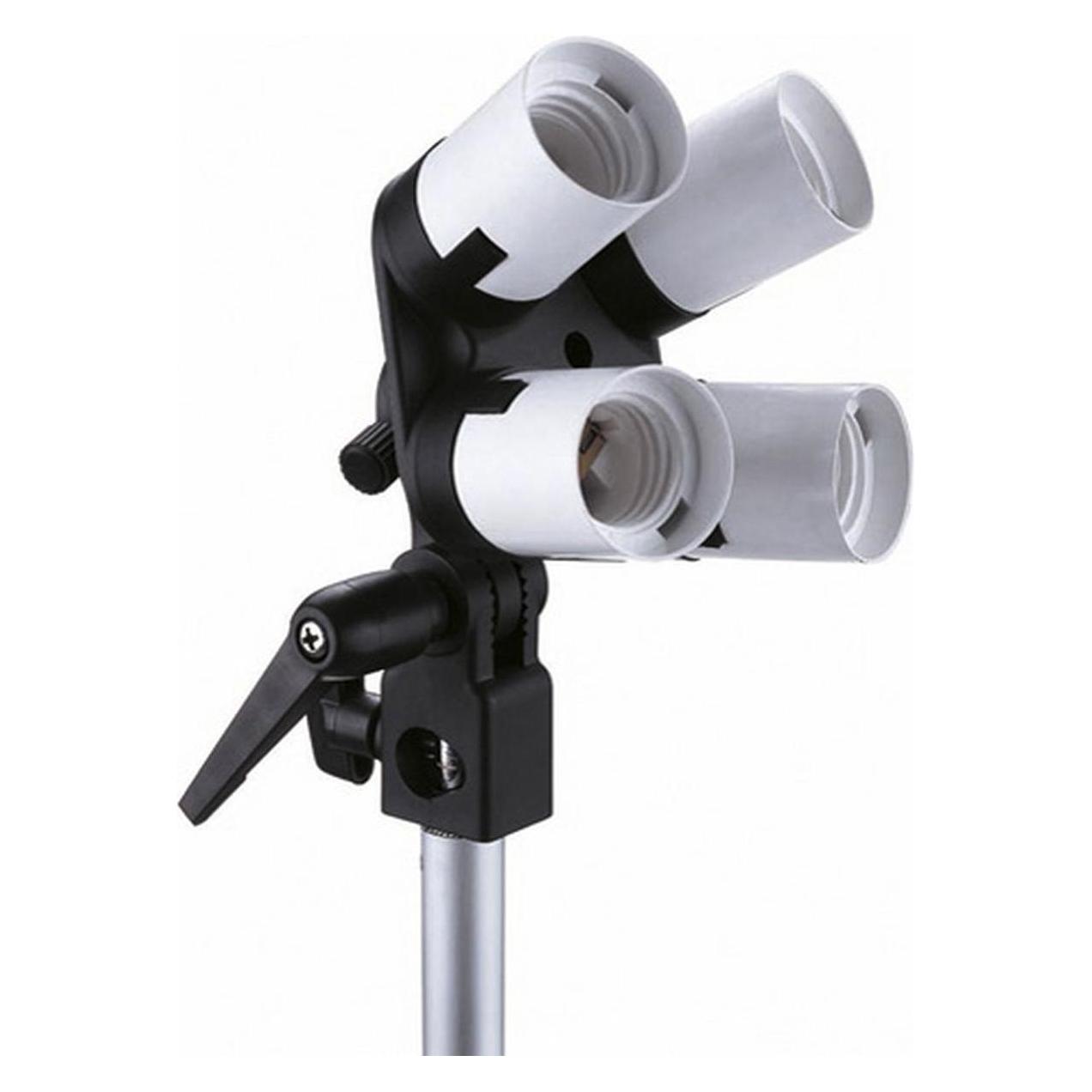 Falcon Eyes Lampenhalterung LH-4E27LS 4 mit E27 + Tilting Bracket (293154)