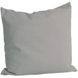 KISSENBEZUG Basic 100% Baumwolle grau 80/80 cm