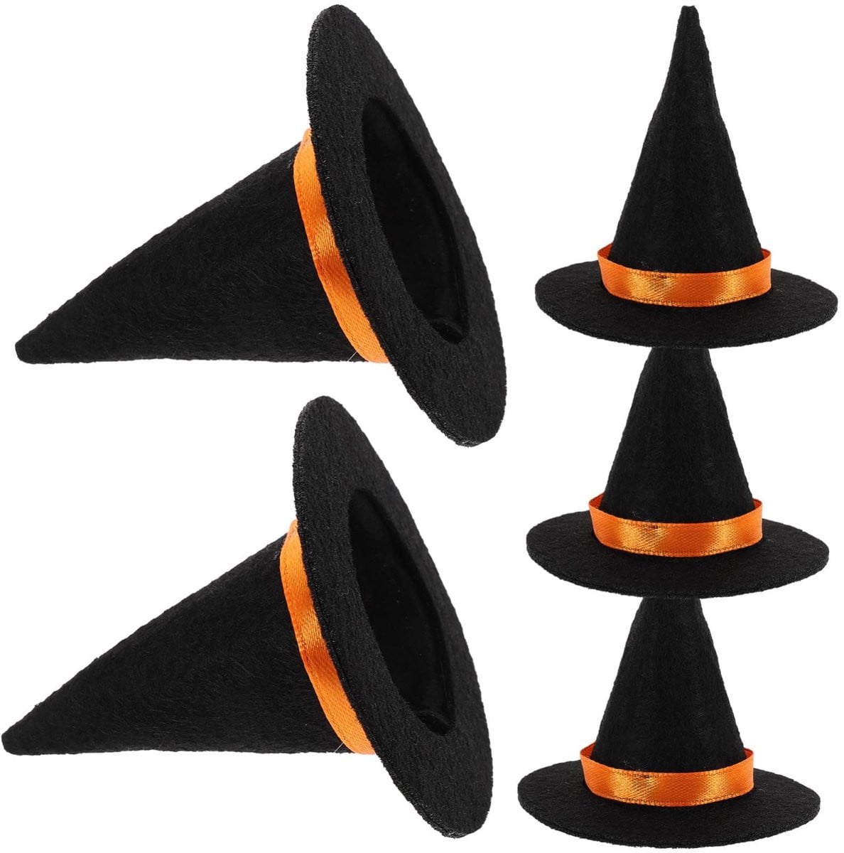 Elzusha - Set van 5 Mini Heksenhoeden voor Halloween Decoratie