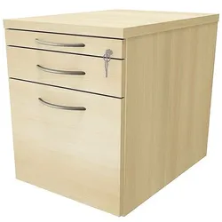 fm Büromöbel Rollcontainer mit Hängeregister »Sidney« einheitliches Dekor königsahorn, 43.4x54x60 cm