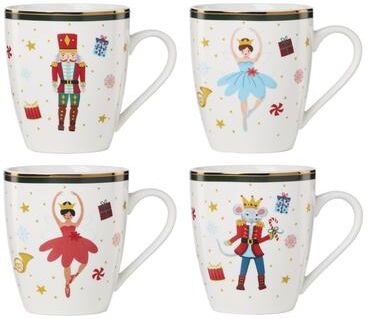 Lenox Nutcracker Ballet Mugs, Set of 4