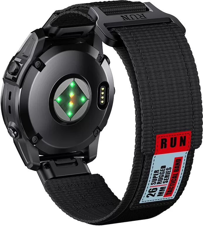 INF Garmin Fenix 8 Nylon-Gurtband Schwarz 26 mm