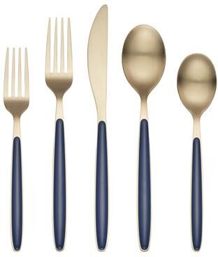 Cambridge Kiernan Navy Champagne 20-Piece Flatware Set